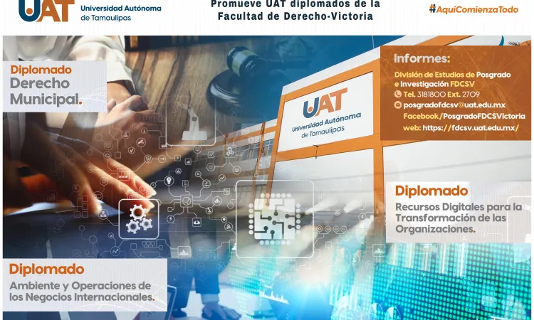 Promueve la UAT diplomados de la Facultad de Derecho Victoria