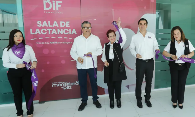 Inaugura Sistema DIF Tamaulipas primera sala de lactancia