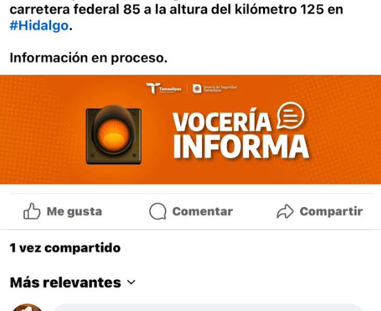 Molesta a Alcalde de Hidalgo desinformación del vocero de Seguridad