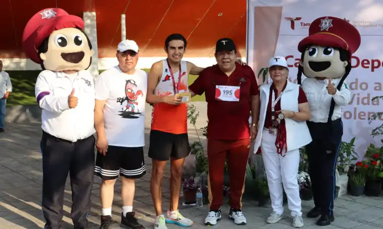 Premia SSPT a ganadores de carrera “Corriendo a favor de una vida libre de violencia”