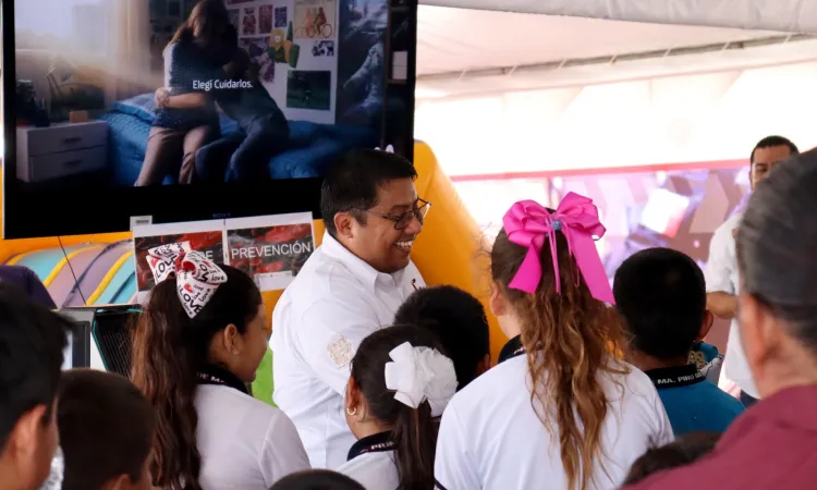Feria Tamaulipas 2023 estrecha convivencia entre la Guardia Estatal Cibernética y ciudadanía
