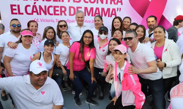 Realiza SST Segunda Caminata Estatal “Tamaulipas Contra el Cáncer de Mama”