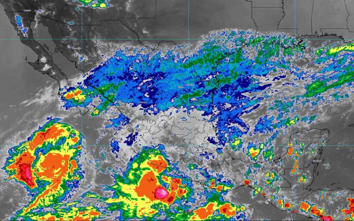 México en amenaza ante posible impacto de 2 ciclones