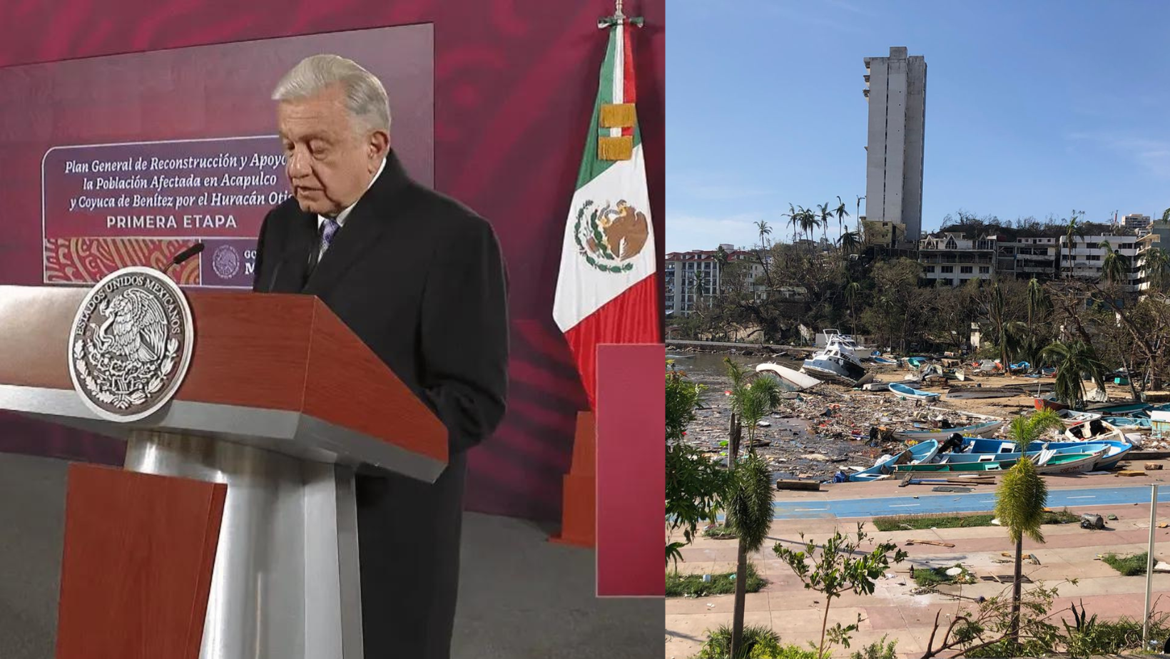 Así consiste el plan de reconstrucción de Acapulco tras el paso de Otis