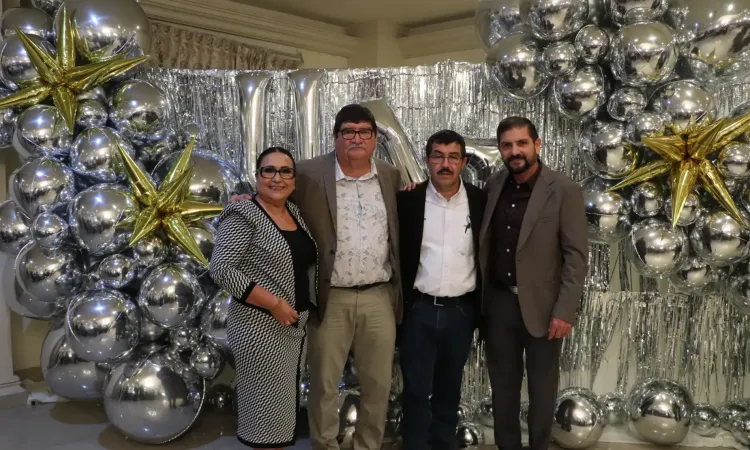 El rector Dámaso Anaya preside festejos navideños de la UAT en Cd. Mante