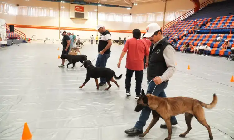 El rector de la UAT inaugura curso de adiestramiento canino K-9