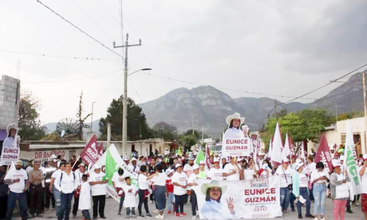 Eunice Guzmán, suma a todos a su candidatura por Miquihuana