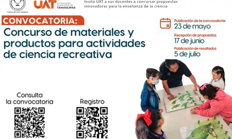 Invita la UAT a sus docentes a participar en el concurso de productos innovadores para la enseñanza de las ciencias