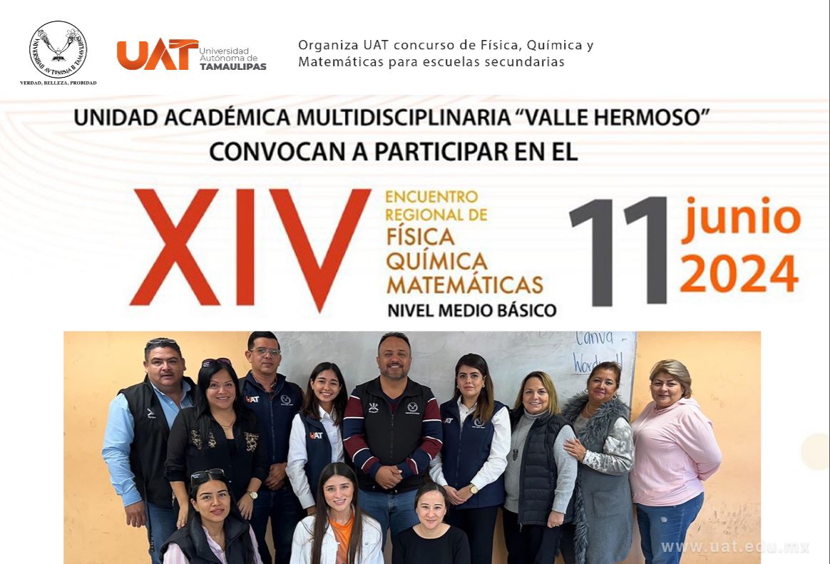Organiza la UAT un concurso de física, química y matemáticas para escuelas secundarias