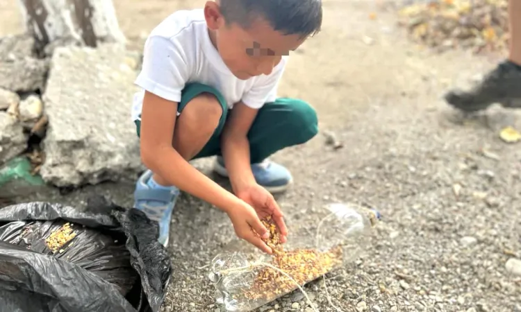 Elaboran niñas y niños bebederos para aves con material reciclable