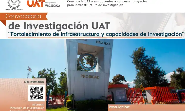 Convoca la UAT a sus docentes a concursar proyectos para infraestructura de investigación