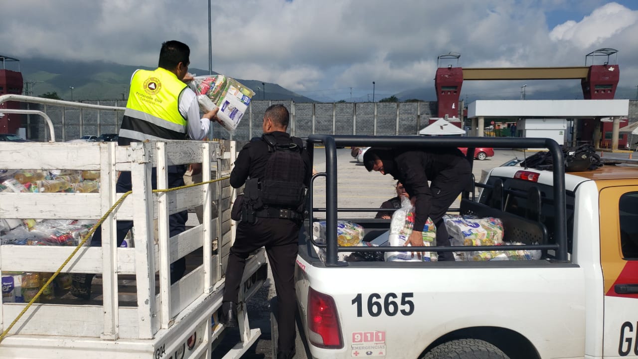 Llevan SSPT y PC despensas y atención médica a  ejido de San Nicolás