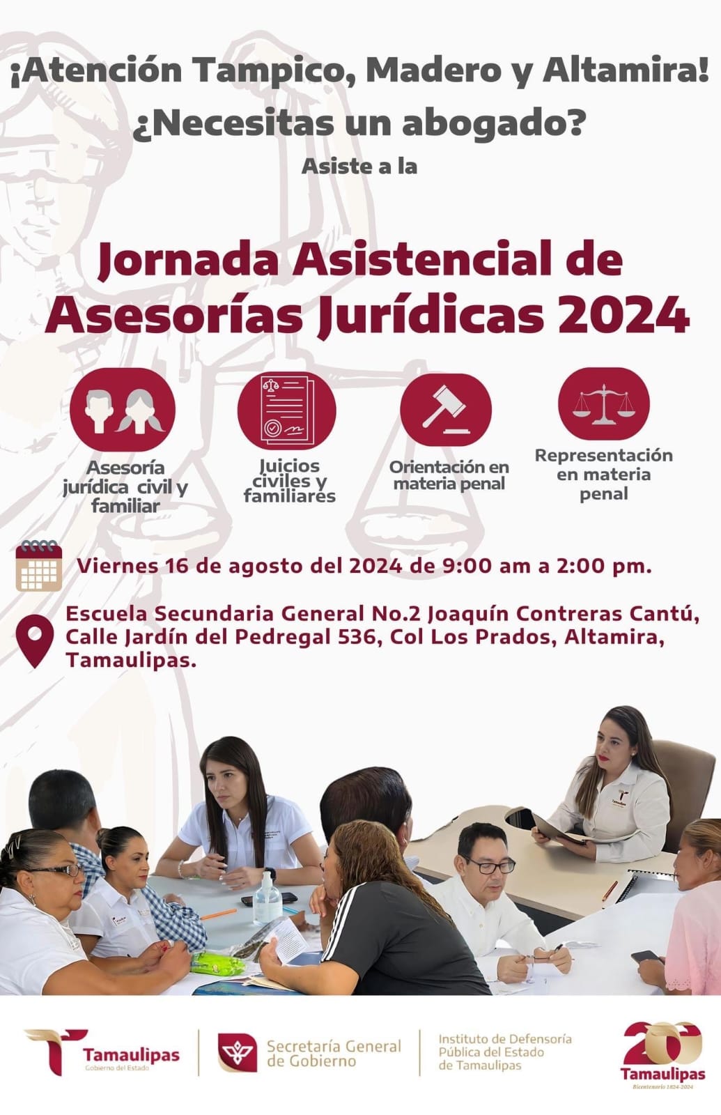 Tendrá zona conurbada Jornada Asistencial de  Asesorías Jurídicas Gratuitas