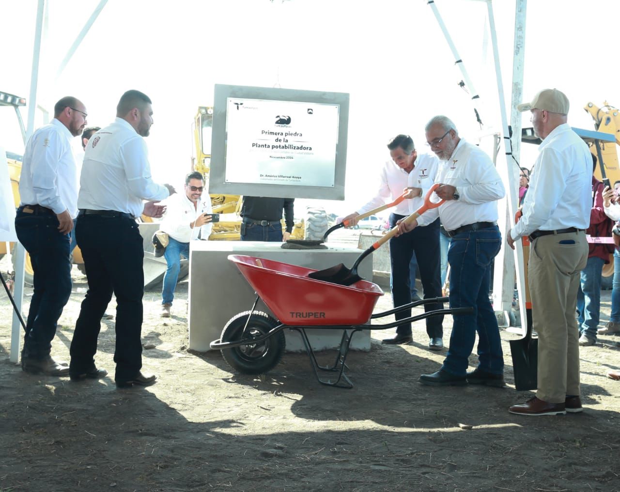 Inicia Américo construcción de planta potabilizadora para mejorar abasto de agua a  Ciudad Victoria