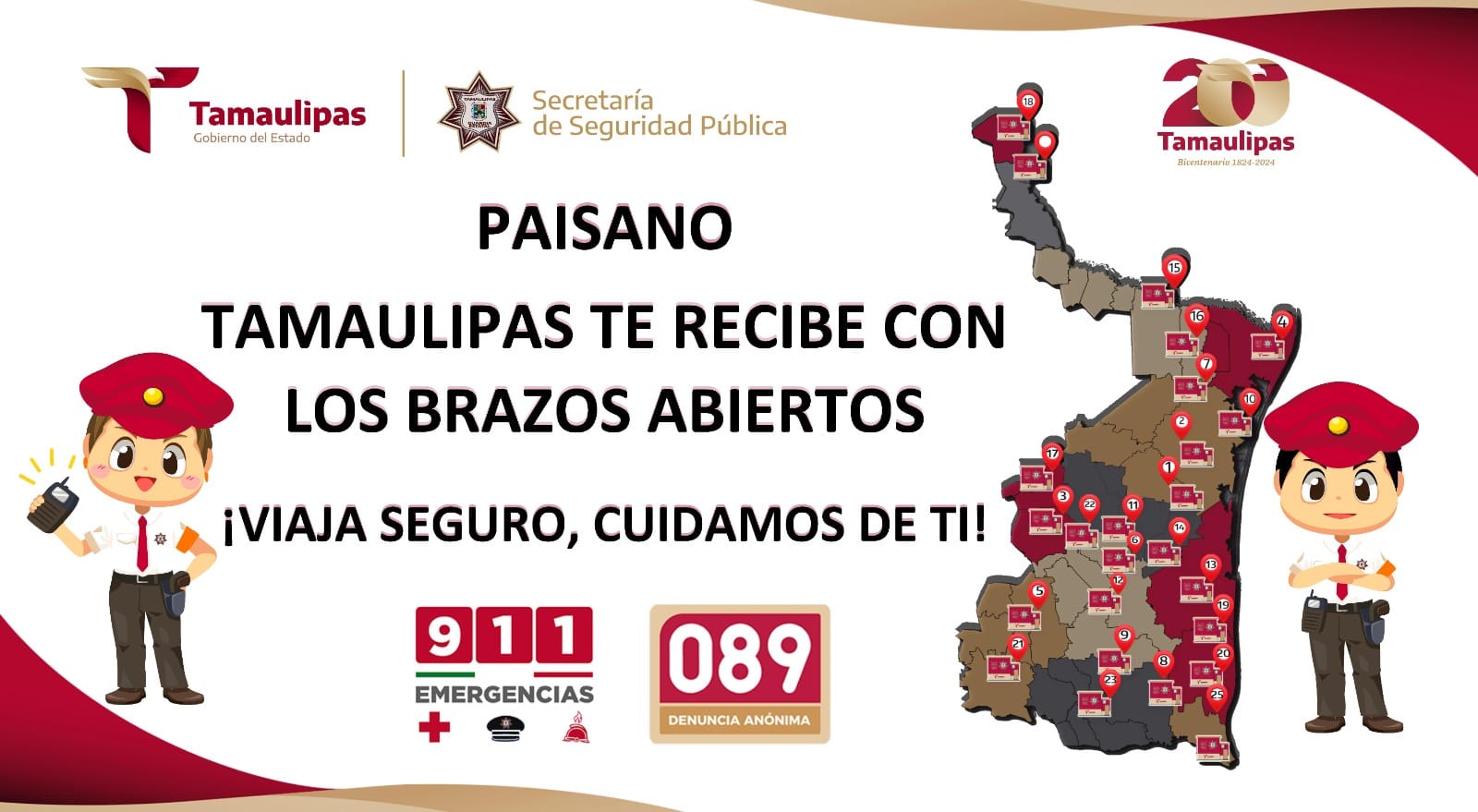 Programa “Héroes Paisanos” continúa brindando  seguridad en carreteras tamaulipecas