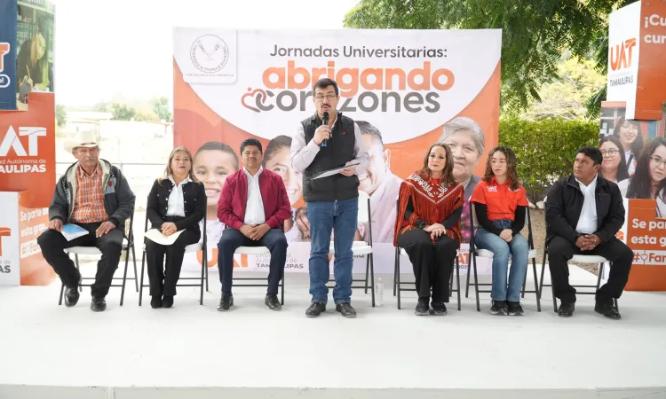 Rector de la UAT inaugura las jornadas “Abrigando Corazones”