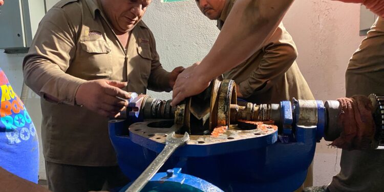COMAPA Victoria informa a la ciudadanía que han concluido exitosamente los trabajos de reparación del equipo de bombeo en la Planta Potabilizadora.
