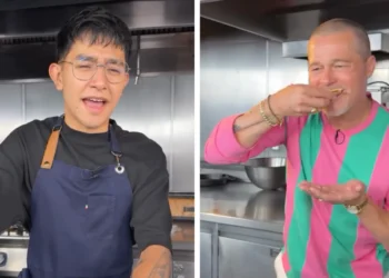 Chef en proceso sorprende al aparecer cocinándole al mísimisimo Brad Pitt