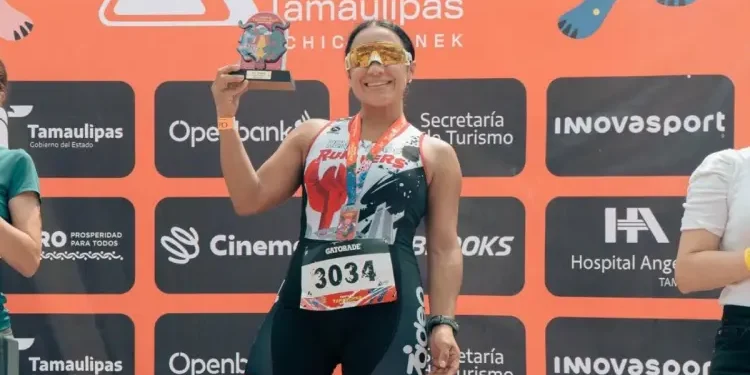 Gaby Díaz conquista el Duatlón Astri Tamaulipas 2025