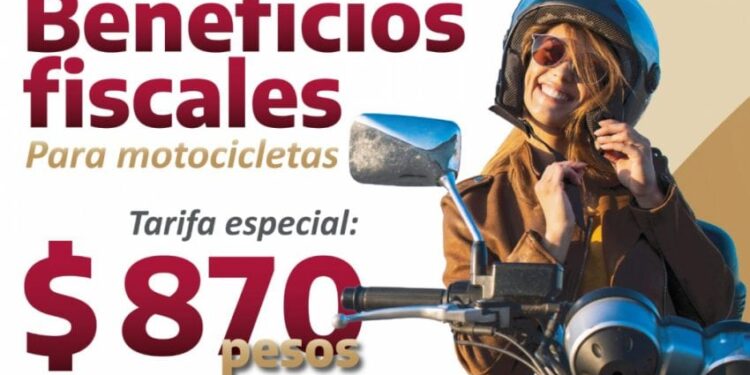 Ofrece Gobierno del Estado beneficios fiscales a propietarios de motocicletas