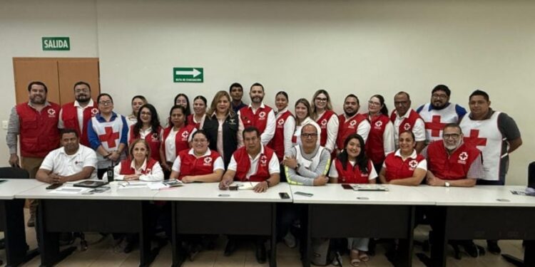Capacita Secretaría del Trabajo a personal de la Cruz Roja en Tampico en materia de seguridad e higiene laboral