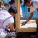 Continúan DIF Tamaulipas, INJUVE y TECHO construyendo vivienda progresiva para población vulnerable