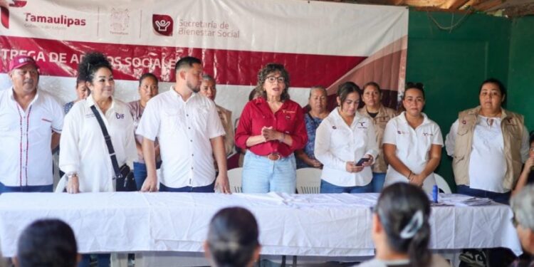 Lleva SEBIEN paquetes alimentarios a Reynosa