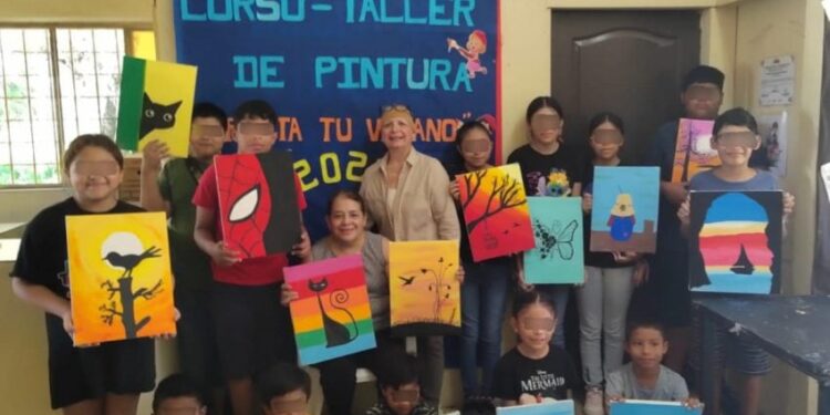 Previene SSPT el delito en NNA a través de talleres artísticos