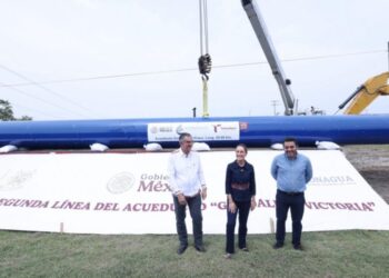 Presidenta Claudia Sheinbaum supervisó la construcción del nuevo acueducto de Ciudad Victoria