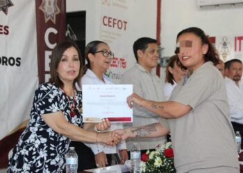 Entregan más de 600 constancias de capacitación laboral a PPLs del CEDES Matamoros