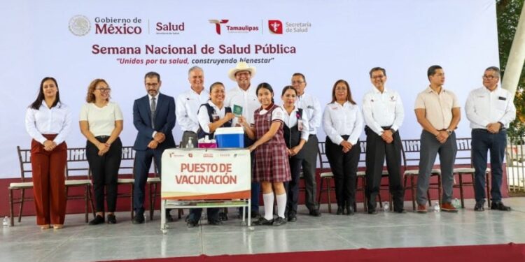 Supera Tamaulipas meta establecida en Semana Nacional de Salud Pública 2025