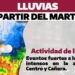 Zona de inestabilidad generará lluvias en Tamaulipas del martes al sábado: Coordinación de Protección Civil