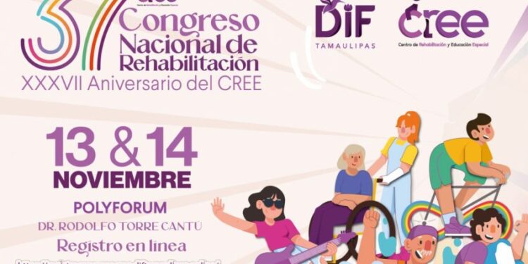 Invita DIF Tamaulipas al XXXVII Congreso Nacional de Rehabilitación