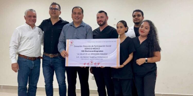 Recibe SET donación de 100 electrocardiogramas para trabajadores educativos