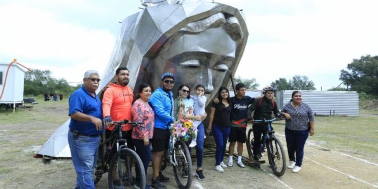 Antes de su inauguración, se incrementan visitas a la Virgen monumental de El Chorrito
