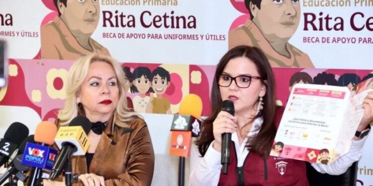 Garantizan acceso universal a la Beca Rita Cetina con módulos de inscripción en escuelas de Tamaulipas