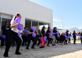 Participan trabajadoras de la SSPT en activación física conmemorativa del Día Internacional de la Mujer