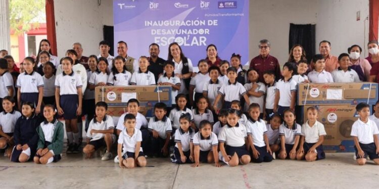Abre DIF Tamaulipas nuevo desayunador escolar en comunidad rural de El Mante