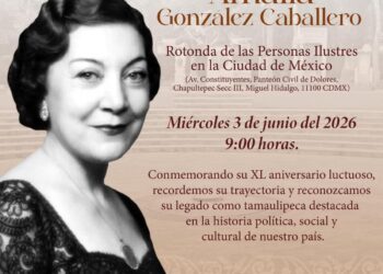 Realizarán homenaje para recordar a la tamaulipeca Amalia González Caballero en la Ciudad de México