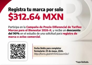 Invita Secretaría de Economía a registrar marcas con 90% de descuento