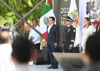 Asiste alcalde de Victoria a ceremonia de toma de protesta de jóvenes del SMN.
