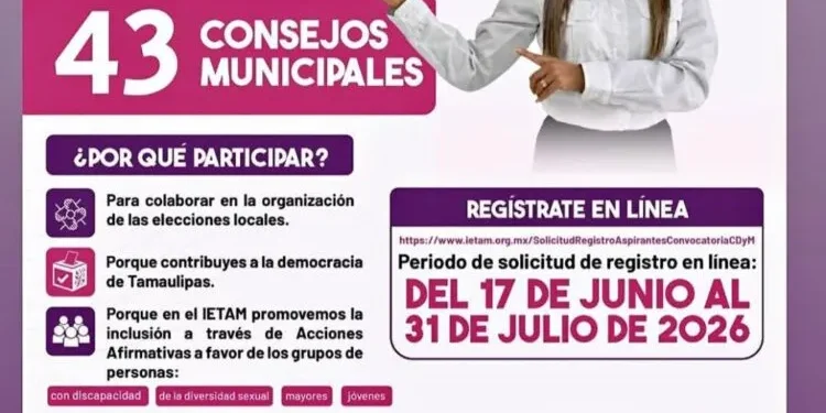 IETAM abre convocatoria para integrar consejos distritales y municipales