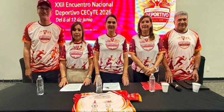 Recibirá Tamaulipas más de 3 mil estudiantes del país en el XXII Encuentro Nacional Deportivo CECyTE 2026