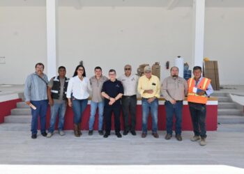 Supervisan avance de la Estación Cuarentenaria Estatal «La Gloria»