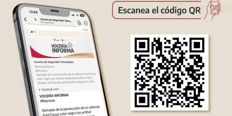 Invita Vocería de Seguridad Tamaulipas a la ciudadanía a unirse a su canal oficial de WhatsApp