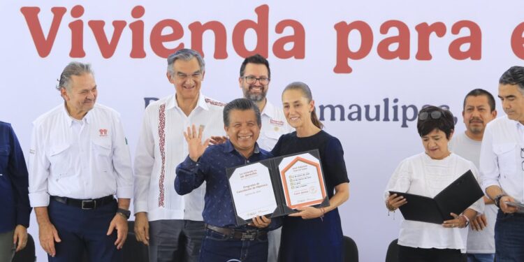 Inicia Claudia Sheinbaum gira por Tamaulipas con entrega de viviendas en Reynosa