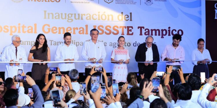 Inaugura presidenta Sheinbaum Hospital General del ISSSTE en Tampico; se recupera el acceso a la salud pública