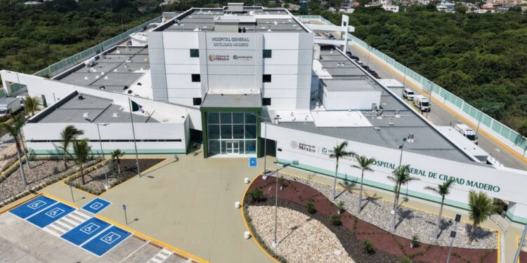 Inaugura Claudia Sheinbaum Hospital General de Ciudad Madero; brindará atención médica para 538 mil personas