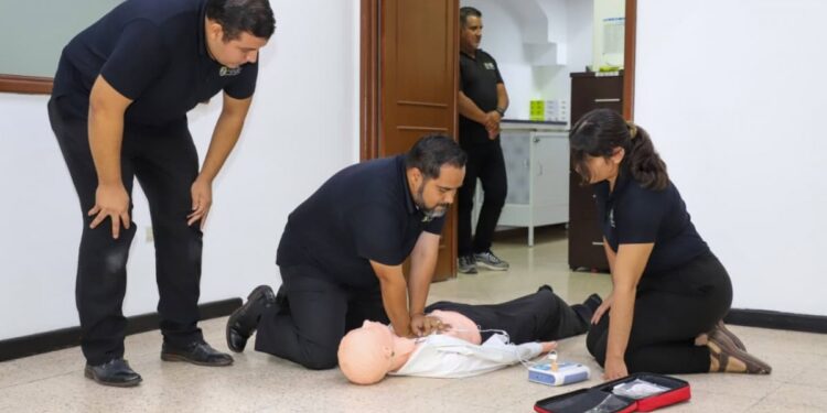 Certifica la SST a la Auditoría Superior del Estado como “Edificio Cardioprotegido”