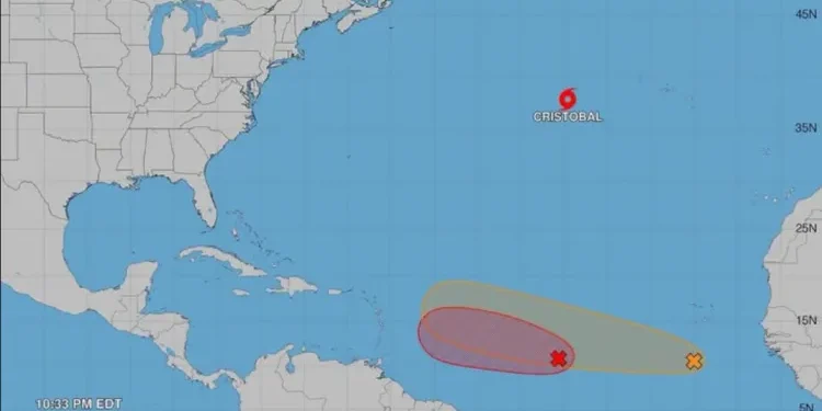 Vigilan trayectoria de tormenta tropical Cristóbal hacia el Golfo de México, podría llegar a Tamaulipas
